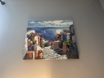 Sprzedam obraz - mozaika diamentowa -Santorini 