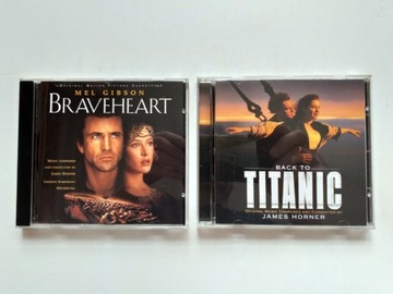 BRAVEHEART &  BACK TO TITANIC Soundtrack 2 CD IGŁA