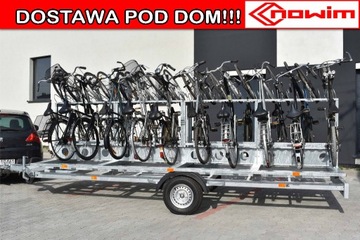 przyczepa rowerowa na 20 rowerów 750 kg na rowery