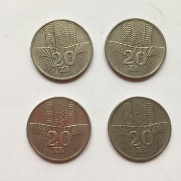 20zł Wieżowiec 1973r ,mater.CuNi,waga10,15g,śr.29m