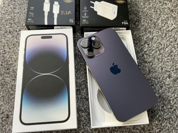 iPhone 14 Pro Max 128GB Purple Fioletowy Bat99% FV