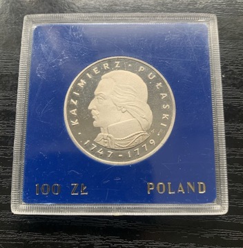 Polska 100 złotych, 1976 Kazimierz Pułaski