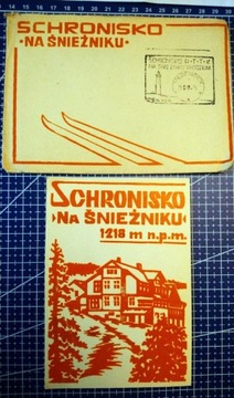 Schronisko na Śnieżniku Kłodzkim PTTK Międzygórze karta pocztowa pocztówka 