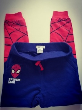 Nowe spodnie dresowe - 140 cm Spider Man