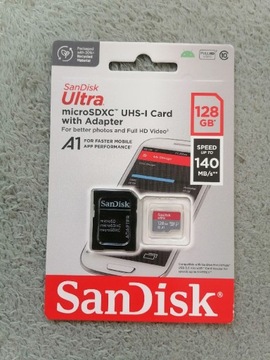 Szybka Karta pamięci 128gb SanDisk