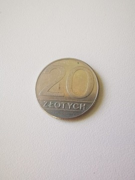 Moneta kolekcjonerska 20 zl z 1989 roku