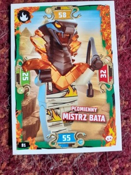 Karta lego ninjago (Płomienny Mistrz Bata) seria 5