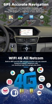 Mercedes-Benz W212 NTG 4.0 7" Android 12 Auto Nawigacja CarPlay Sim WiFi
