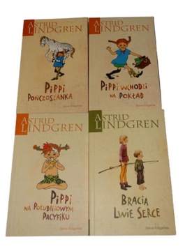 NOWE 4 Tomy Pippi  A. Lindgren + Bracia Lwie Serce