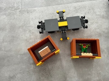 LEGO 60336 wagon platforma z 2 kontenerami i 60198