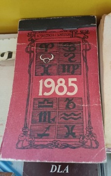 1985 rok kartka z kalendarza metryczka lata 1985