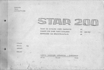 Katalog części zamiennych Star 200