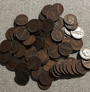 Monety Włoch-5c.Różne roczniki