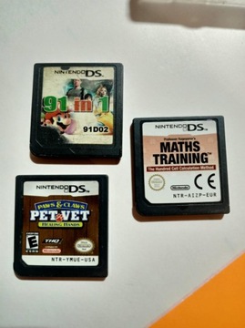 NINTENDO DS PAWS I CLAWS PET VET PR MATHS  91 IN 1