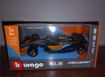 Bburago Bolid F1 McLaren Lando Norris,skala 1:43