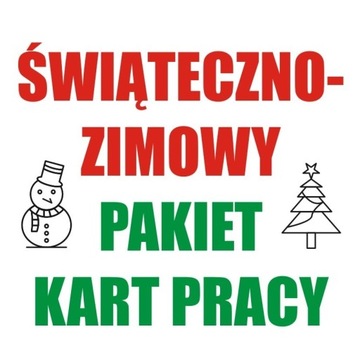 Świąteczno-zimowe karty pracy w formacie PDF