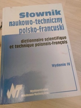 słownik naukowo-techniczny, polsko francuski