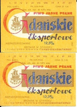 Piwo jasne pełne Gdańskie exportowe