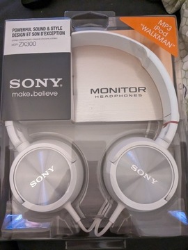 Słuchawki Sony MDR ZX-300 białe 