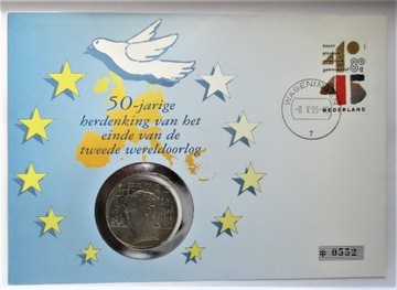 2,5 Ecu 1995 r.  Holandia 50 rocznica wyzwolenia