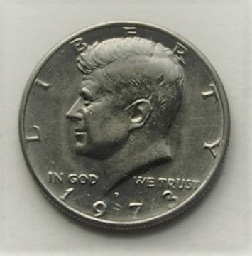 1/2 dolara 1973 D half dollar Kennedy (2) Stan!!