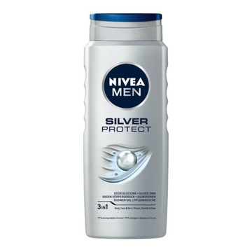 6x 500ml NIVEA MEN Silver Protect, żel prysznic 