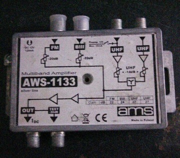 Wzmacniacz antenowy AWS-1133. 27db