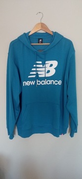 Bluza Niebieska New Balance XXL 2XL blue hoodie