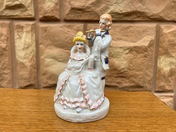 Figurka Porcelana Para Muzyków Prezent B172