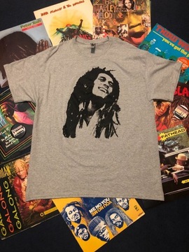 T-Shirt Bob Marley, Roots Reggae, Sitodruk, 4