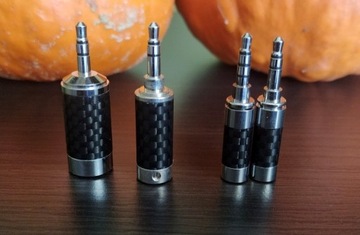 ULTRA wtyki jack 3,5mm Valab Carbon Rhodium 3i4PIN