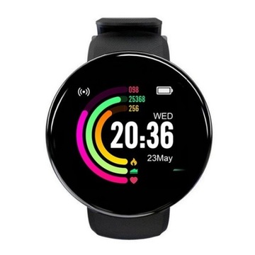 D18s smartwatch, inteligentny zegarek, woododporny