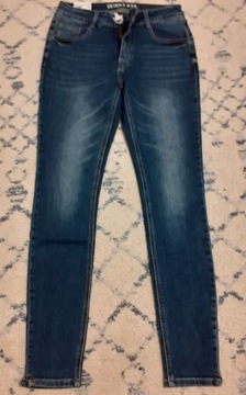 Jeansy Skinny High Waist 38