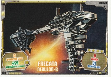 LEGO STAR WARS karta seria 3 FREGATA NEBULON-B