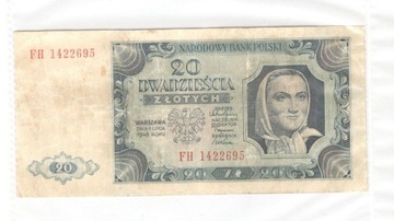 20 złotych 01.07.1948