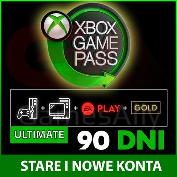 XBOX GAME PASS ULTIMATE - CORE+EAPLAY+CLOUD 90 DNI