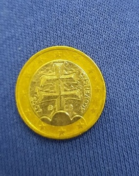 Moneta 1euro Słowacja 2009r