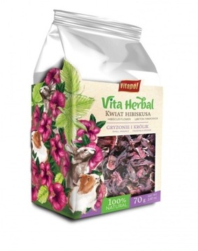 Vita Herbal dla gryzoni i królika, kwiat hibisk70g