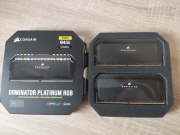 RAM Corsair Dominator Platinum RGB DDR5 64GB 6400