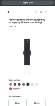 Oryginalna opaska apple watch Sport Band 41mm