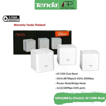 Bridge, Router Tenda Nova  3 pack  