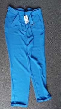 Spodnie mohito r40 chabrowe niebieskie nowe