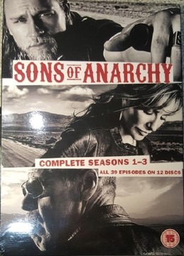 Sons of Anarchy Complete Seasons 1-3 12xDVD folia