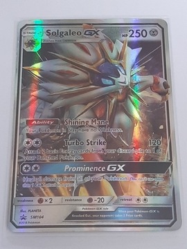 Karta Pokemon Solgaleo GX 