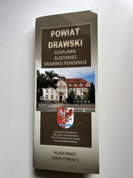 POWIAT DRAWSKI MAPA CZAPLINEK ZŁOCIENIEC DRAWSKO POMORSKIE PLAN MIASTA