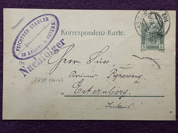 Karta korespondencyjna 1908r.