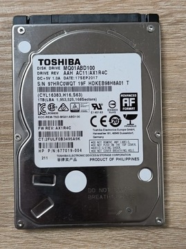 Toshiba MQ01ABD100 1 TB 2,5 cala 2017
