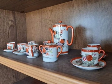 KOMPLET CHIŃSKIEJ PORCELANY ANTYK