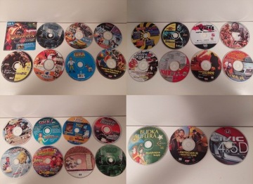 Zestaw płyt DVD CD gry, filmy, muzyka CD ACTION 