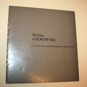 Stefan Gierowski - katalog wystawy Kraków 1991